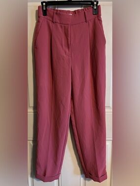 Wilfred Aritzia Dashwood Crepe Terracotta Cuffed Trouser Size 4